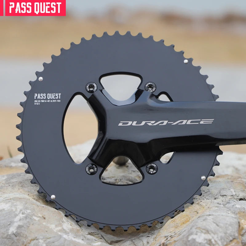 Custom CNC machining 110bcd Double Chainring for Shimano 105 R7100 UT R8100 DA R9200 Road Bike Round 52 36T 53 39T 54 40T 50 34 48 35 46-33T 2X