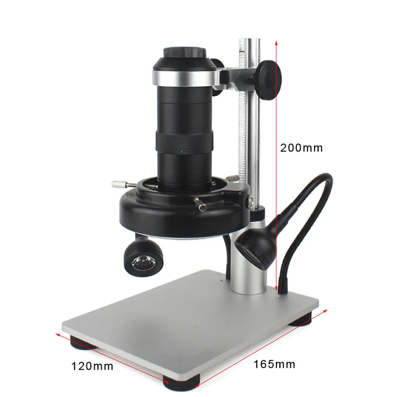 Custom CNC machining  38MP 2K HDMI USB Digital Video Monocular Microscope Camera Continus Zoom 300X C-Mount Professional Soldering Phone Repair Tools