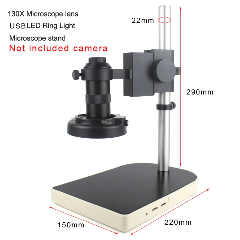 Custom CNC machining  38MP 2K HDMI USB Digital Video Monocular Microscope Camera Continus Zoom 300X C-Mount Professional Soldering Phone Repair Tools