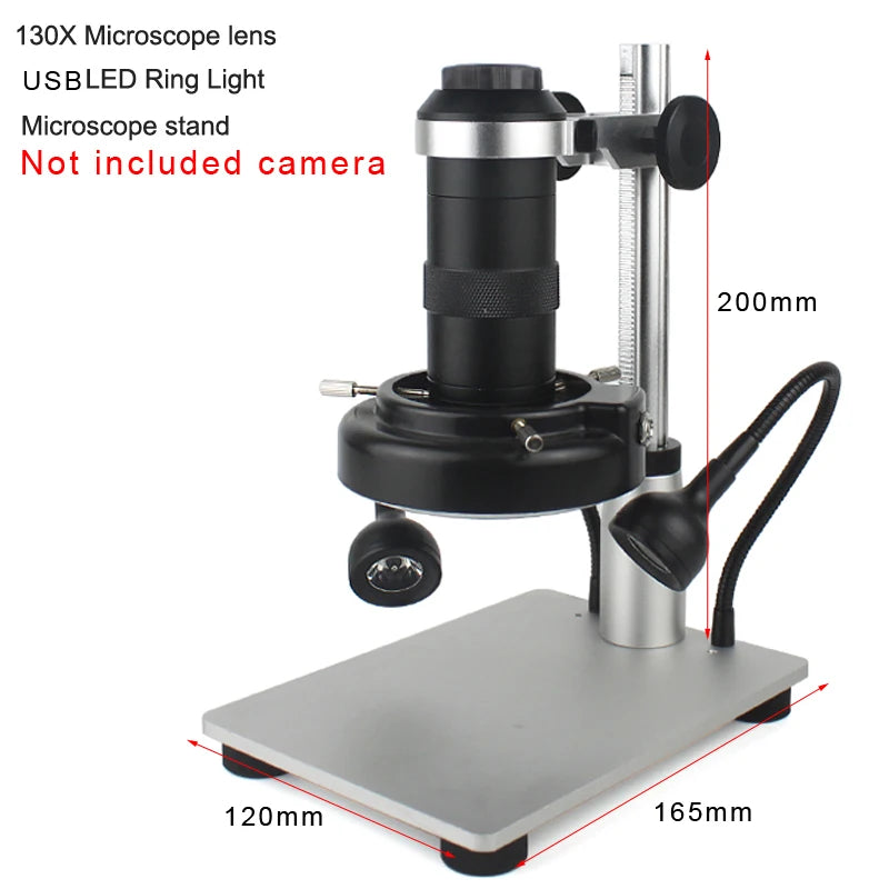 Custom CNC machining  38MP 2K HDMI USB Digital Video Monocular Microscope Camera Continus Zoom 300X C-Mount Professional Soldering Phone Repair Tools