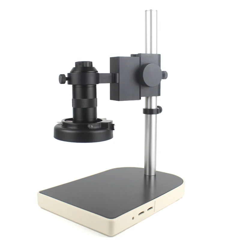 Custom CNC machining  48MP 4K 2K 1080P HDMI USB Electronic Digital Video Microscope Camera 10-130X Zoom C Mount Lens 56 LED Light For Lab PCB