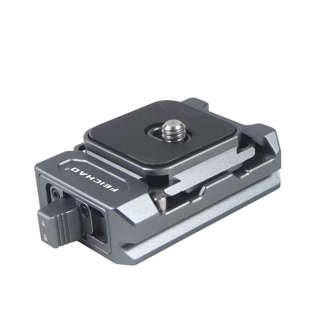 Custom Aluminum Alloy Quick Release Plate Clamp for ARCA Quick Switch with 1/4 3/8 Threaded For DSLR Camera Tripod Gimbal Accessories CNC Machining