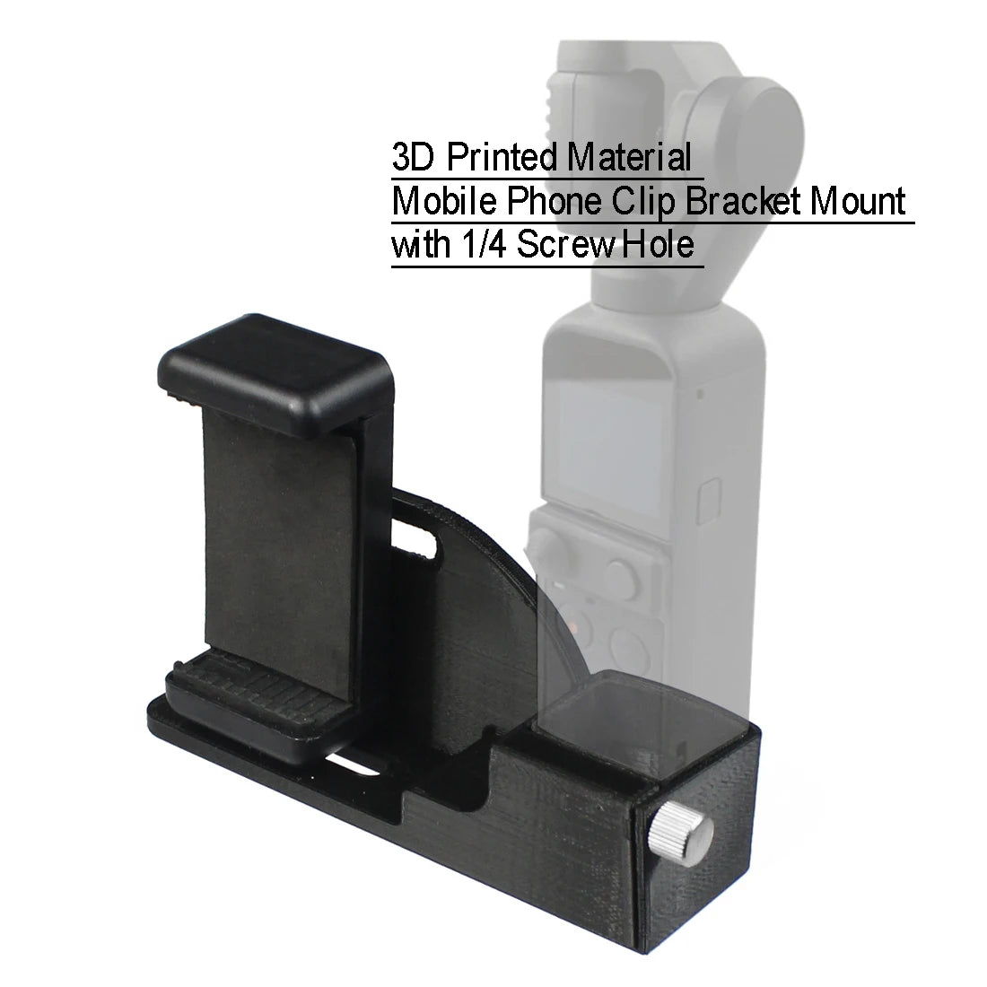 Custom For DJI Osmo Pocket 2 Handheld Gimbal Hot Shoe Mount Adapter 1/4" Led Microphone Bracket Holder Mobile Phone Clip Bracket Cable CNC Machining