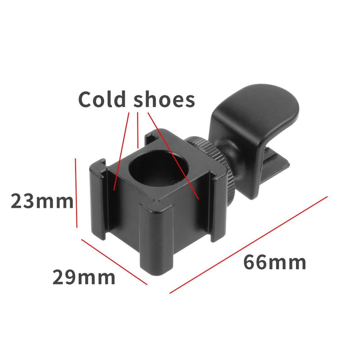 Custom For DJI Osmo Pocket 2 Handheld Gimbal Hot Shoe Mount Adapter 1/4" Led Microphone Bracket Holder Mobile Phone Clip Bracket Cable CNC Machining