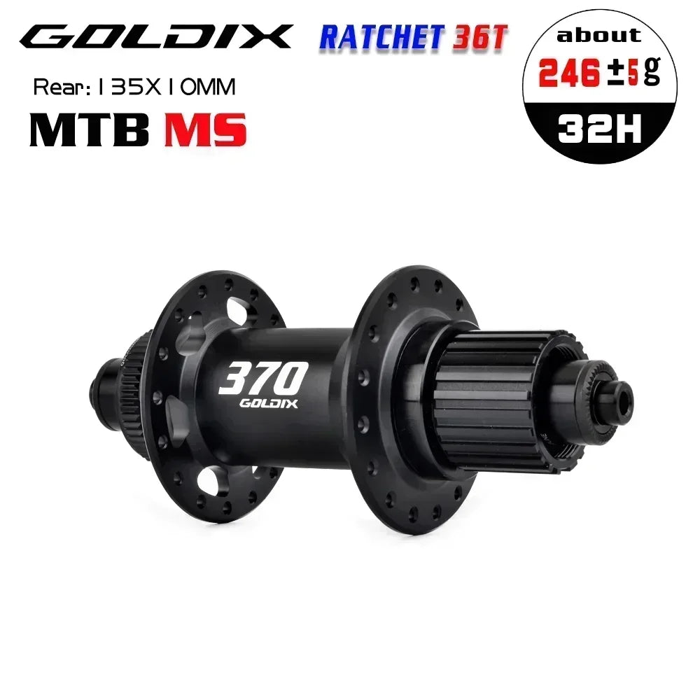 Custom CNC machining GOLDIX Ultralight MTB Hubs 36T Rachet Centerlock cube k7 32 furos Sealed Bearing Bicycle Boost Hub For shimano cassette 12 speed