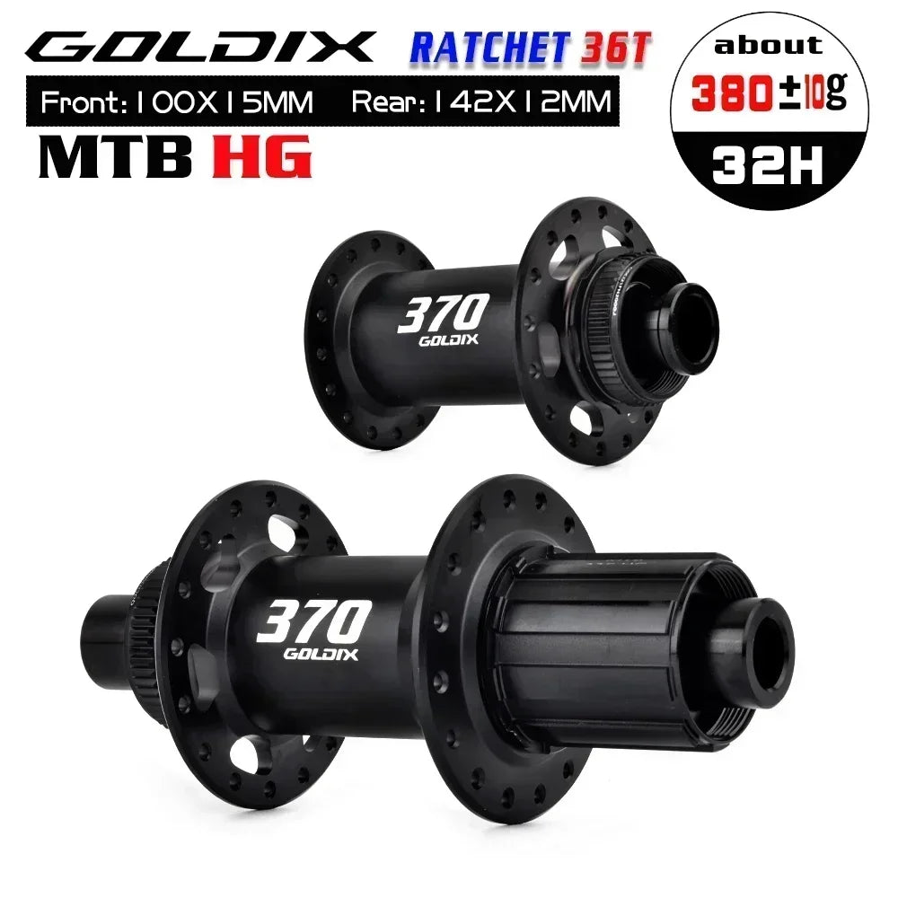 Custom CNC machining GOLDIX Ultralight MTB Hubs 36T Rachet Centerlock cube k7 32 furos Sealed Bearing Bicycle Boost Hub For shimano cassette 12 speed