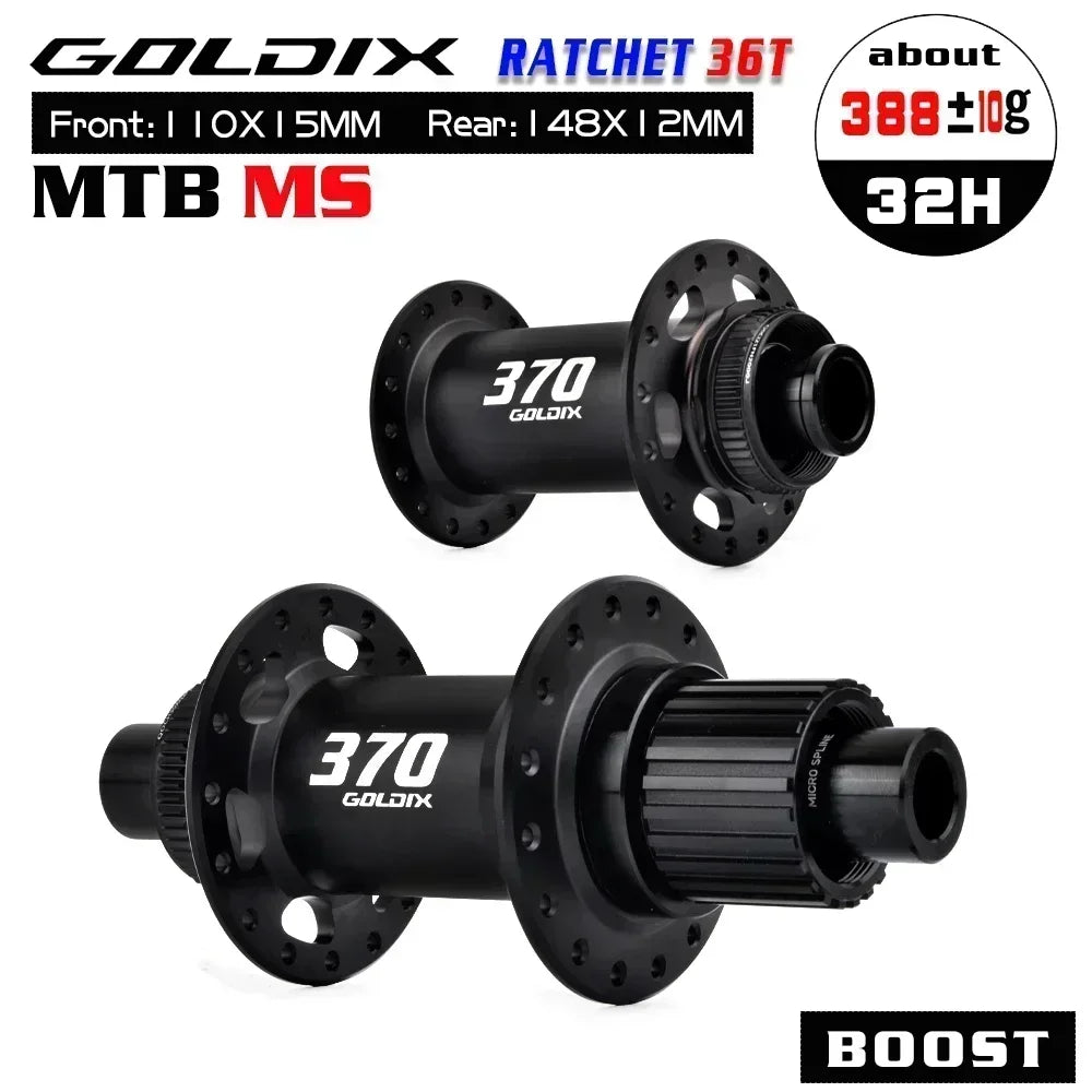 Custom CNC machining GOLDIX Ultralight MTB Hubs 36T Rachet Centerlock cube k7 32 furos Sealed Bearing Bicycle Boost Hub For shimano cassette 12 speed