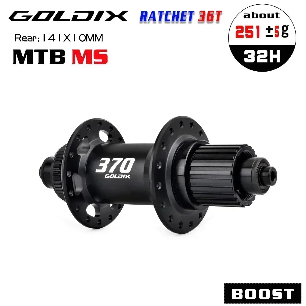 Custom CNC machining GOLDIX Ultralight MTB Hubs 36T Rachet Centerlock cube k7 32 furos Sealed Bearing Bicycle Boost Hub For shimano cassette 12 speed