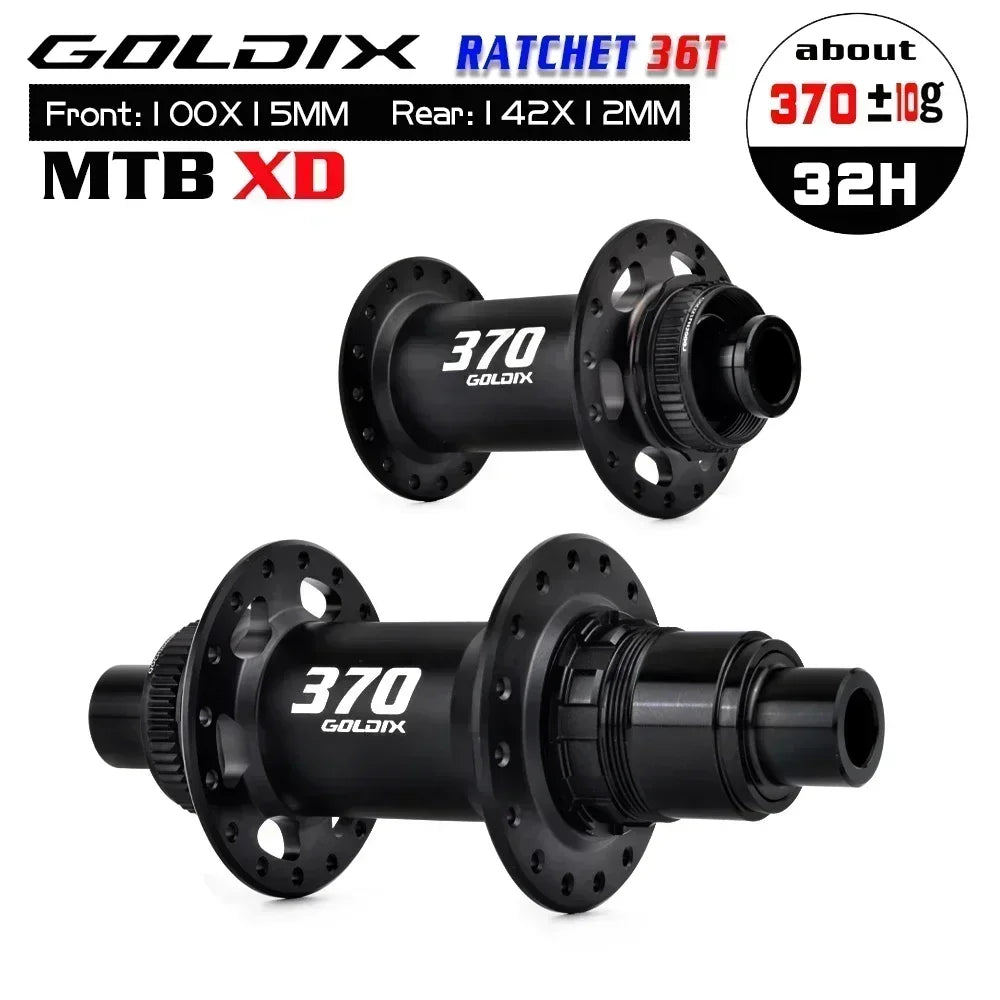 Custom CNC machining GOLDIX Ultralight MTB Hubs 36T Rachet Centerlock cube k7 32 furos Sealed Bearing Bicycle Boost Hub For shimano cassette 12 speed