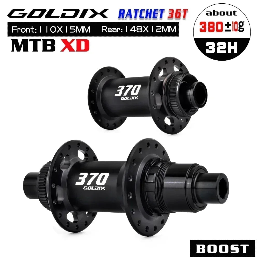 Custom CNC machining GOLDIX Ultralight MTB Hubs 36T Rachet Centerlock cube k7 32 furos Sealed Bearing Bicycle Boost Hub For shimano cassette 12 speed