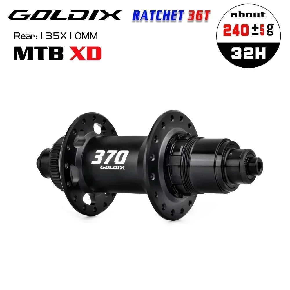 Custom CNC machining GOLDIX Ultralight MTB Hubs 36T Rachet Centerlock cube k7 32 furos Sealed Bearing Bicycle Boost Hub For shimano cassette 12 speed