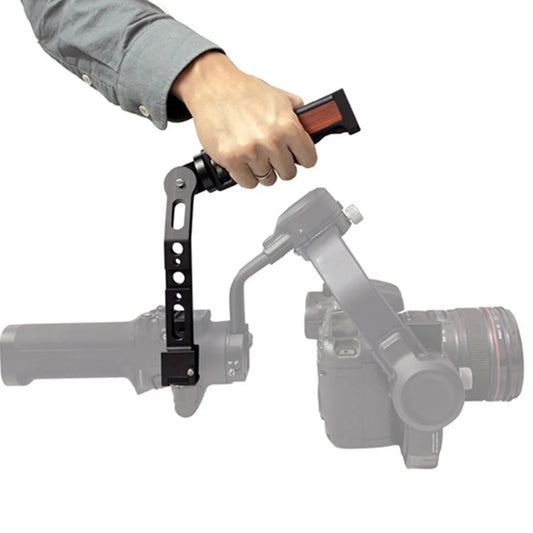 Custom L Bracket Adjustable Angle Hand Grip Handheld Stabilizer Extension Holder Lifting Handle Arm for DJI RS2 RSC2 Gimbal Accessories CNC Machining