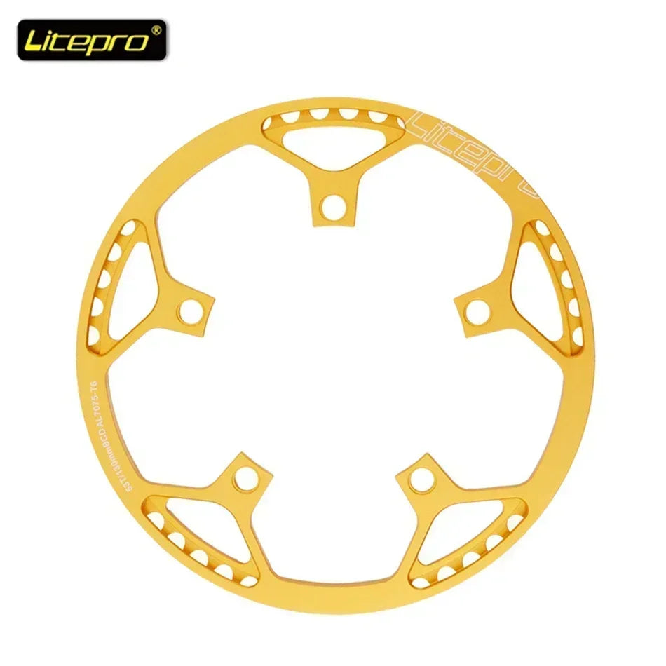 Custom CNC machining Litepro Square Connecting Rods Crankset 130 BCD Chainring 45T 47T 53T 56T 58T Bicycle Crank and Chainwheel for Gravel Road Bike