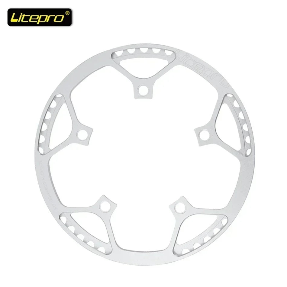 Custom CNC machining Litepro Square Connecting Rods Crankset 130 BCD Chainring 45T 47T 53T 56T 58T Bicycle Crank and Chainwheel for Gravel Road Bike