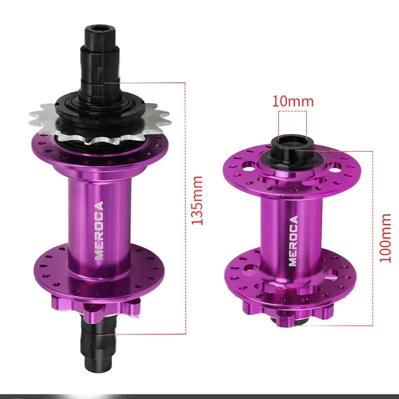 Custom CNC machining MEROCA single speed hub 32 holes mtb bicycle hubs noisy cubes Sealed bearing rear hub For DJ dirt jump MTB Mountain Bike