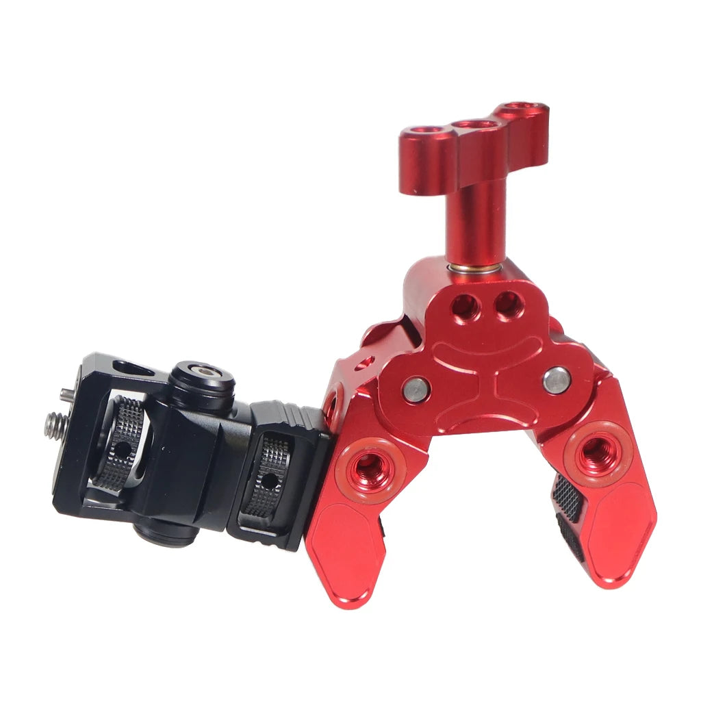 Custom CNC machining Monitor EVF Mount Screws Swivel Tilt Adjustable 1/4 3/8 Arri Locating Pins for DSLR for Gopro 13 12 Mic Flashlight Clamp Holder