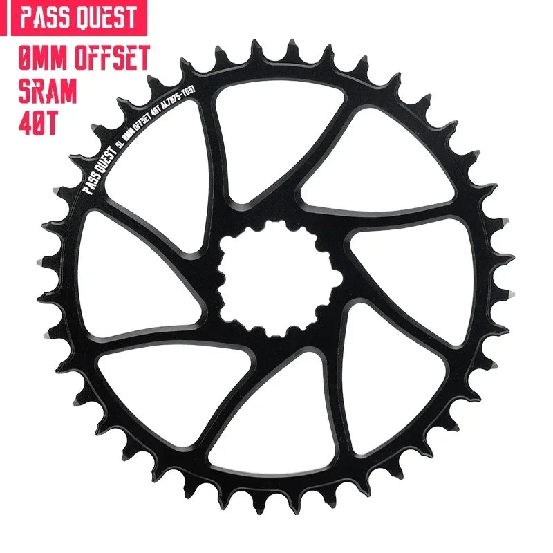 Custom CNC machining 0mm Offset Chainring Wide Narrow Teeth Chainwheel 28/30/32/34/36/38/40/42/44/46/48T for SRAM NX XX1 Eagle crank