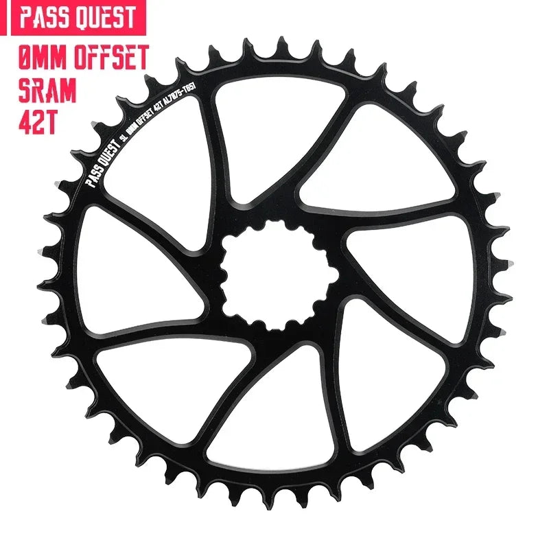 Custom CNC machining 0mm Offset Chainring Wide Narrow Teeth Chainwheel 28/30/32/34/36/38/40/42/44/46/48T for SRAM NX XX1 Eagle crank