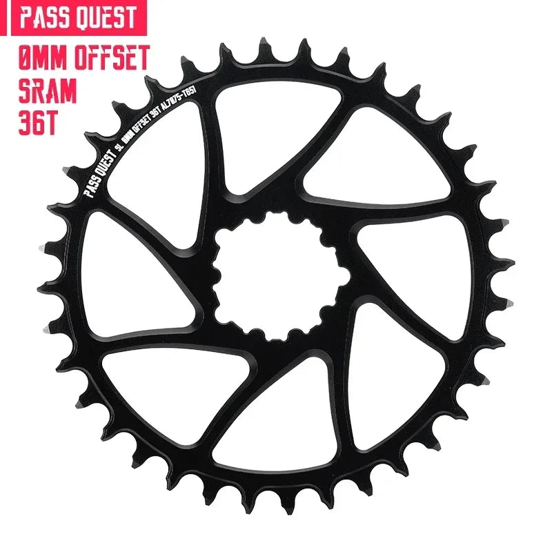 Custom CNC machining 0mm Offset Chainring Wide Narrow Teeth Chainwheel 28/30/32/34/36/38/40/42/44/46/48T for SRAM NX XX1 Eagle crank