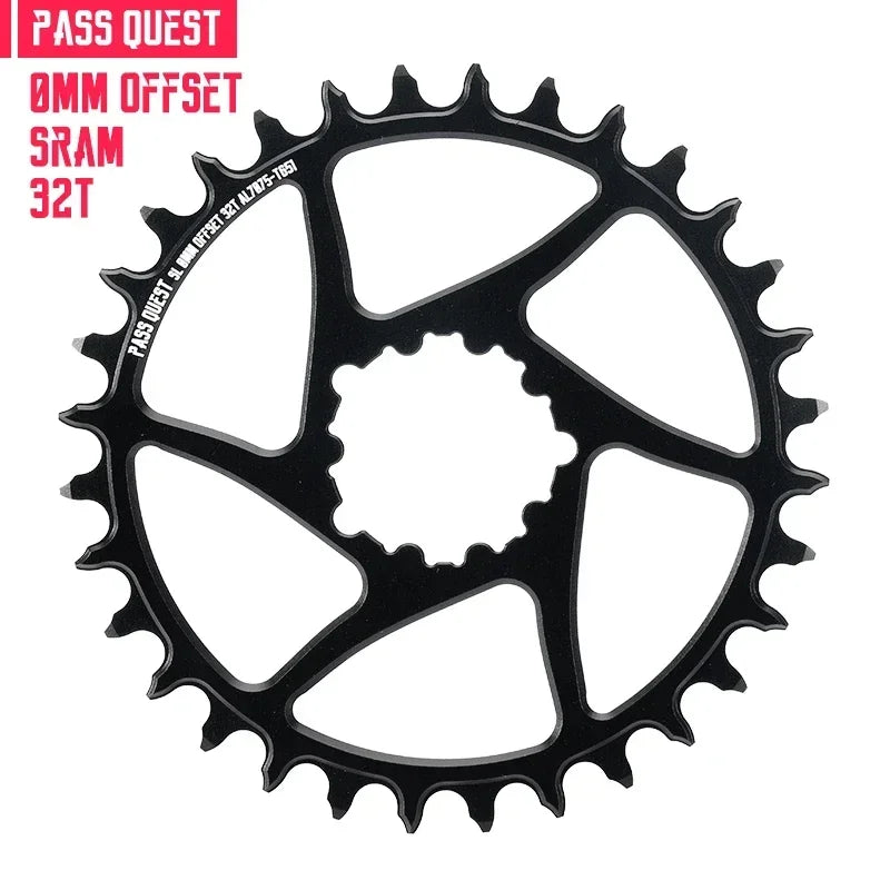 Custom CNC machining 0mm Offset Chainring Wide Narrow Teeth Chainwheel 28/30/32/34/36/38/40/42/44/46/48T for SRAM NX XX1 Eagle crank