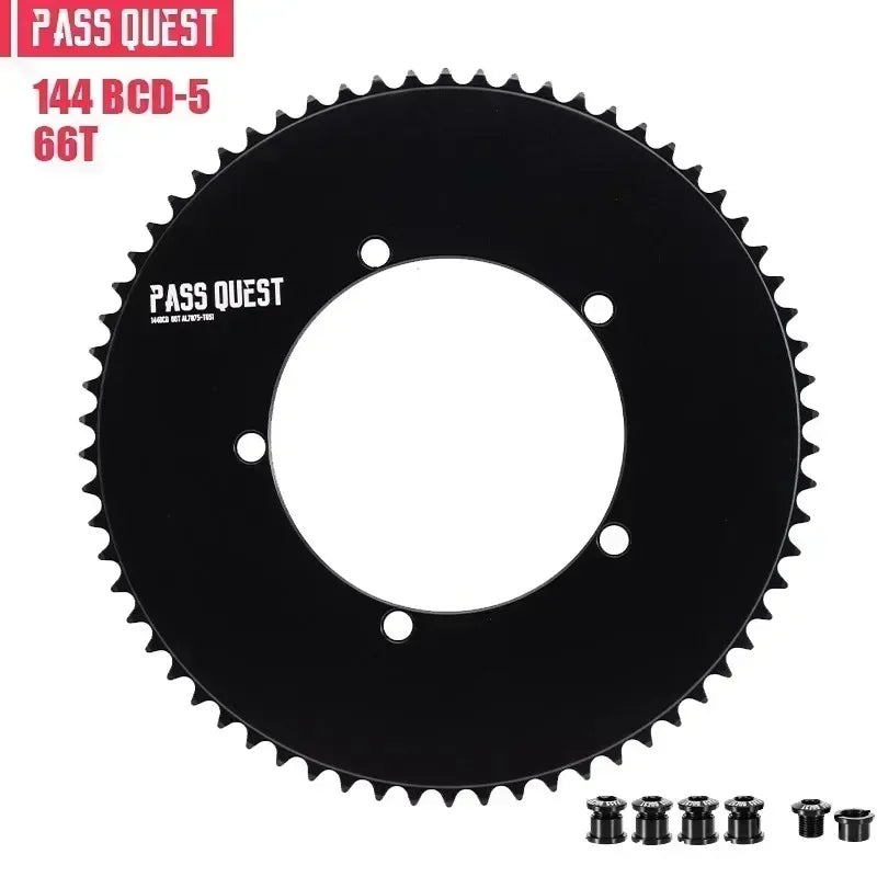 Custom CNC machining 144 bcd chainring fixed gear track fixie bike chain ring 46T 48T 50T 52t 54 58t 60t 61t Tooth mountain MTB Chainwheel