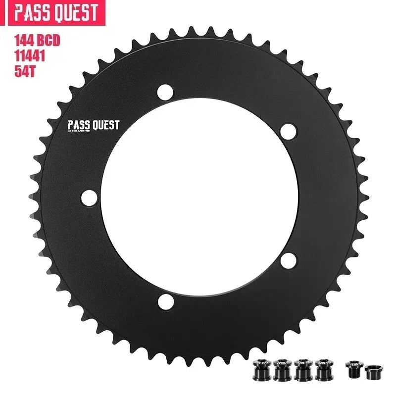 Custom CNC machining 144 bcd chainring fixed gear track fixie bike chain ring 46T 48T 50T 52t 54 58t 60t 61t Tooth mountain MTB Chainwheel