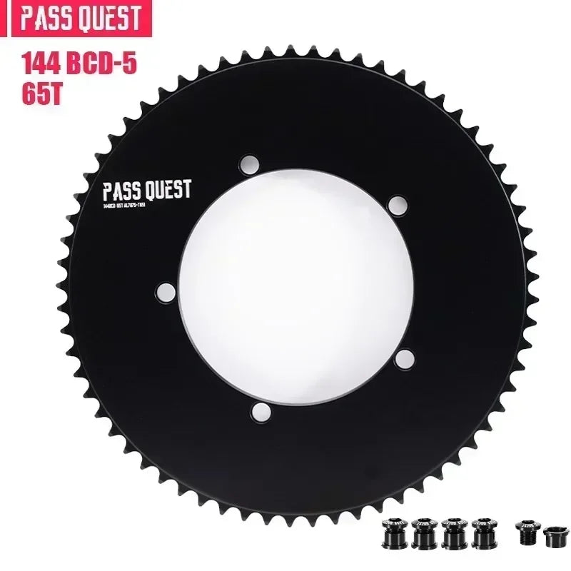 Custom CNC machining 144 bcd chainring fixed gear track fixie bike chain ring 46T 48T 50T 52t 54 58t 60t 61t Tooth mountain MTB Chainwheel