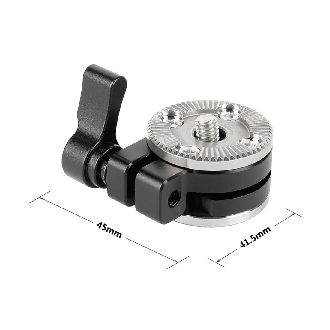 Custom Rosette ARRI M6 Female Male Thread Adapter with 15mm Rod Clamp Mount Bracket for DSLR Camera Cage Rig Rail Handle Camera Gimbal CNC Machining