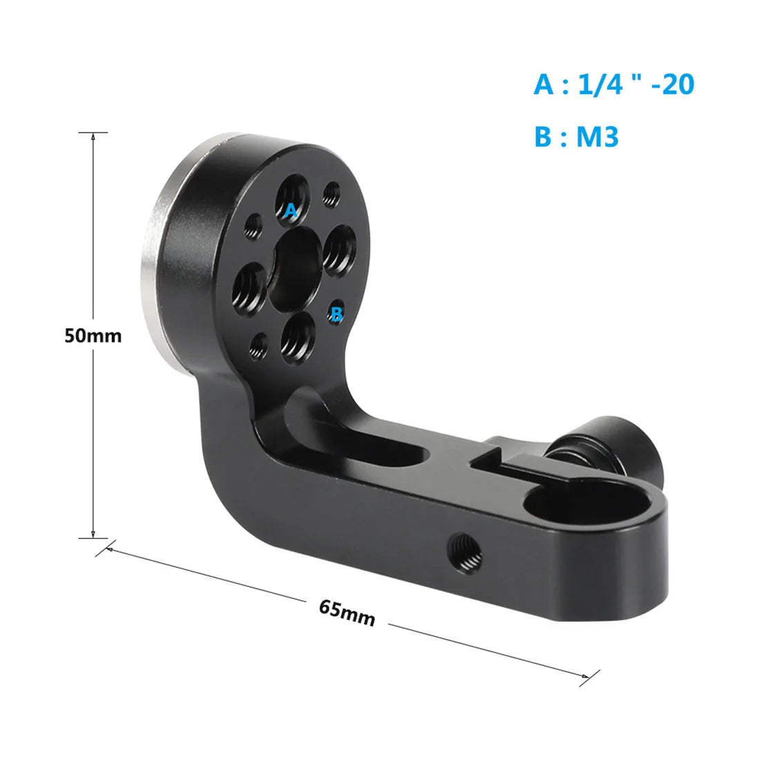 Custom Rosette ARRI M6 Female Male Thread Adapter with 15mm Rod Clamp Mount Bracket for DSLR Camera Cage Rig Rail Handle Camera Gimbal CNC Machining