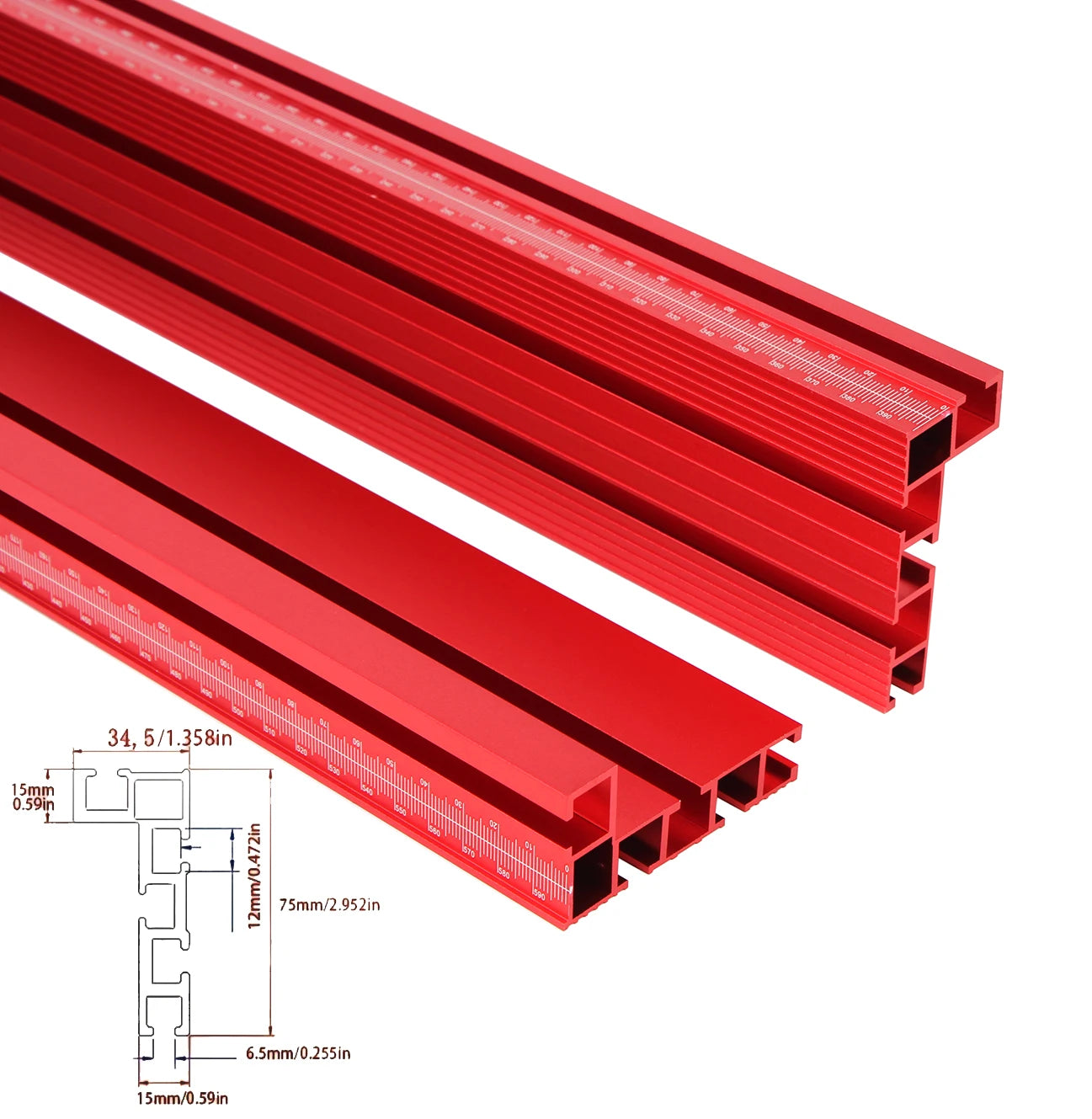 Custom CNC machining Router Table Fence Aluminum Multi T-Track Table Saw Profile Fence Woodworking T-Slot Miter Track Connector and Fence Stoppe