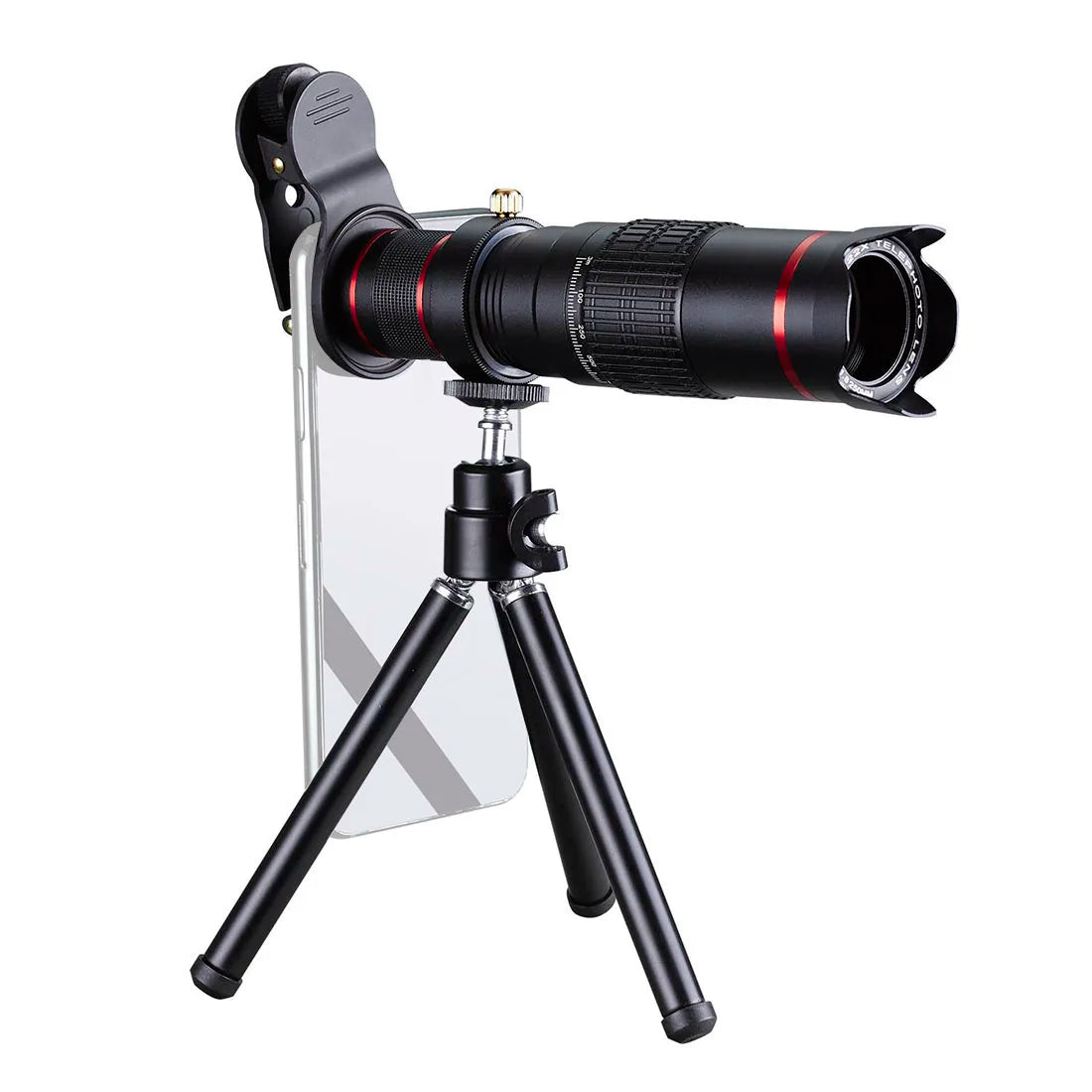 Custom CNC machining 4K HD 22X/36X/ 6-36X Optical Zoom Bluetooth-Compatible Telescope Lens w Tripod Mobile Phone Camera Lens Telephoto External Kit