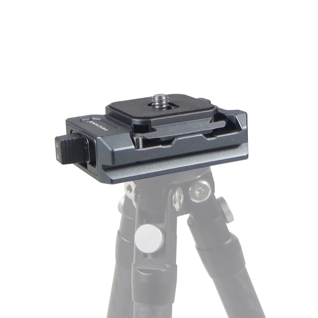 Custom Aluminum Alloy Quick Release Plate Clamp for ARCA Quick Switch with 1/4 3/8 Threaded For DSLR Camera Tripod Gimbal Accessories CNC Machining