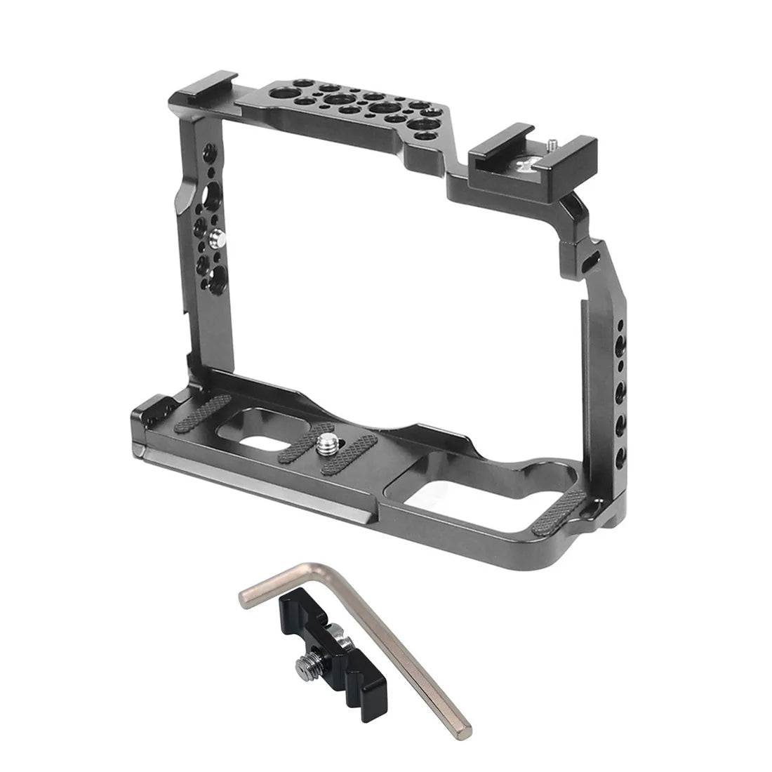 Custom CNC machining XT3 DSLR Camera Cage Stabilizer Rig Cable Clip / Magic Ball Head for Video Film Movie Making for Fujifilm X-T3 X-T2 Protective