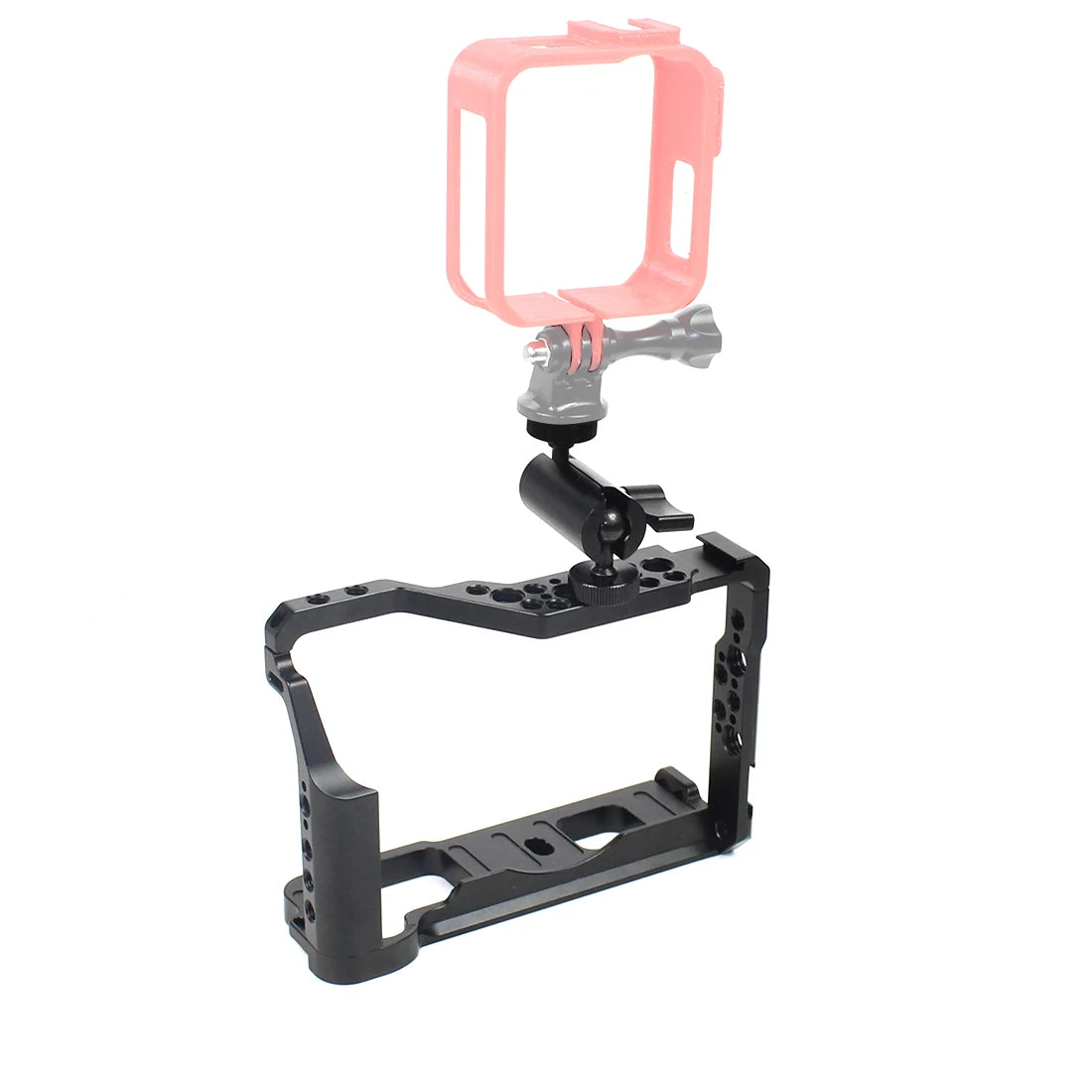 Custom CNC machining XT3 DSLR Camera Cage Stabilizer Rig Cable Clip / Magic Ball Head for Video Film Movie Making for Fujifilm X-T3 X-T2 Protective