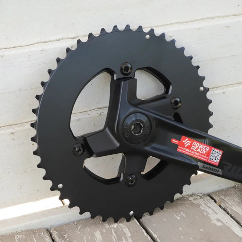 Custom CNC machining 107BCD DOUBLE Chainring MTB Road Bike 46-33T 48-35T 50-37T 52-39T 2X Chainwheel for Sram Rival AXS 12S