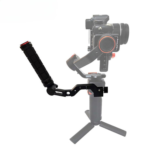 Custom L-Bracket Handheld Gimbal Stabilizer Hand Grip for Hohem MT2 M6 Extension Rod Holder with Cold Shoe Mount 1/4 3/8 Screw Holes CNC Machining