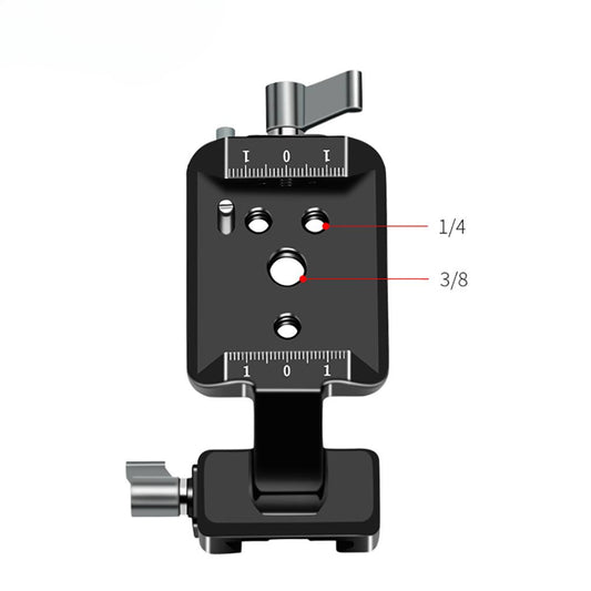 Custom Rail Clamp Mounting Plate with Cold Shoe 1/4 3/8 Vertical Shooting Camera Mount for DJI RS3 RS2 RS3 PRO Gimbal Camera Bracket CNC Machining