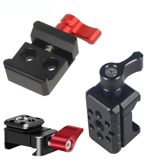 Custom Quick Release Clamp for DJI Ronin SC SC2 Handheld Gimbal Stabilizer Bracket  with 1/4" 3/8" Holes Extension ARRI Mount Adapter CNC Machining